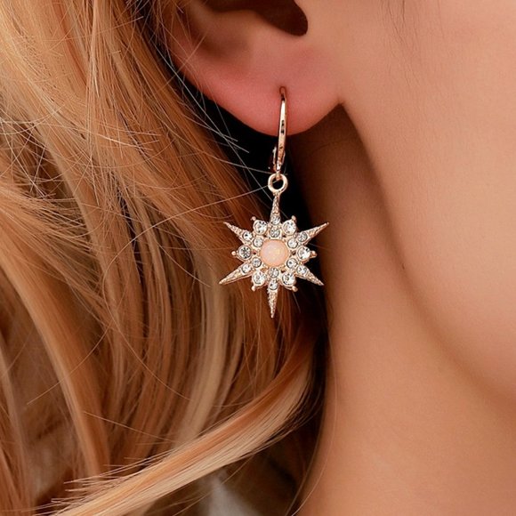 Jewelry - 3/$20 Diamond Zircon Sun Flower Earrings